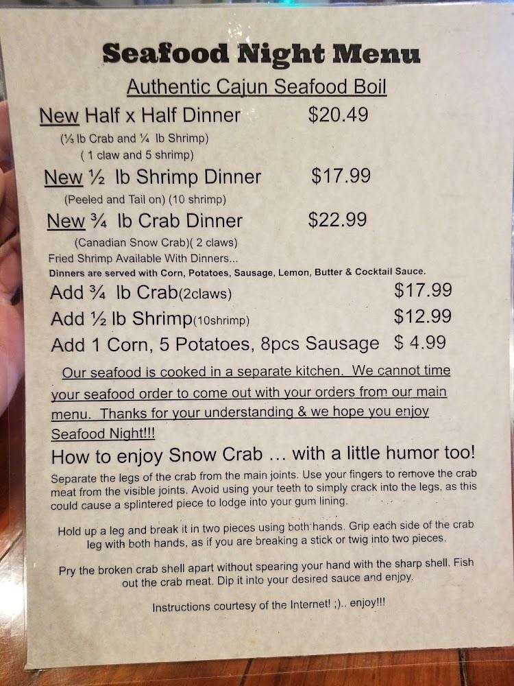 Uncle Ernie's Menu image 1